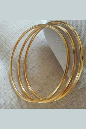 دستبند استیل (فولاد) طلائی زنانه استیل (فولاد) SAJEW - کد 786764830