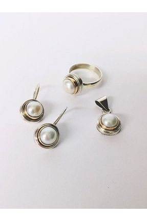 ست نقره زنانه مروارید Erkbay - کد 744210246