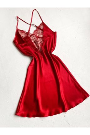 لباس شب قرمز زنانه پلی استر کد 670331250