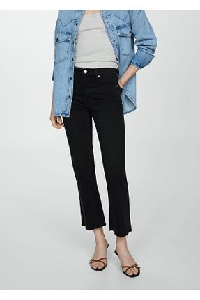 شلوار جین مشکی زنانه جاگر MANGO - کد 788443573
