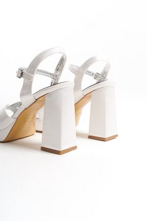 کفش مجلسی سفید زنانه پاشنه ضخیم öz se shoes - کد 843269704