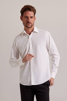 پیراهن بژ مردانه اسلیم فیت YSF - کد 322593293