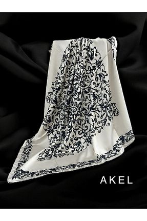 روسری نباتی پلی استر Akel - کد 843404744