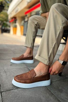 کفش کژوال قهوه ای مردانه پاشنه کوتاه ( 4 - 1 cm ) پاشنه ساده کد 768905615