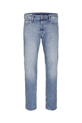 شلوار جین آبی مردانه پاچه لوله تفنگی Jack & Jones - کد 843222324