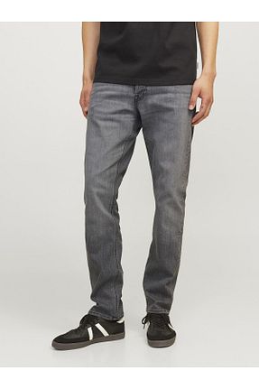 شلوار جین طوسی مردانه پاچه تنگ Jack & Jones - کد 843220952