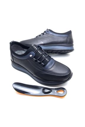 کفش کلاسیک مشکی مردانه چرم طبیعی پاشنه کوتاه ( 4 - 1 cm ) پاشنه ساده کد 72455841