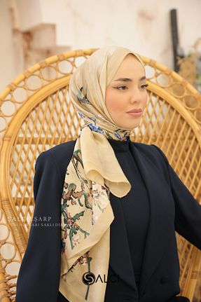 شال قهوه ای زنانه ŞALCIEŞARP - کد 843443389