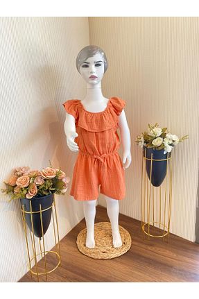 سرهمی نارنجی بچه گانه آستین افتاده Miniworld - کد 843758766