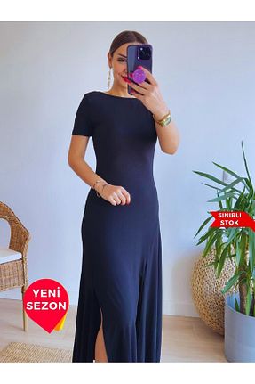 لباس مشکی زنانه بافتنی StilVibe - کد 841087010