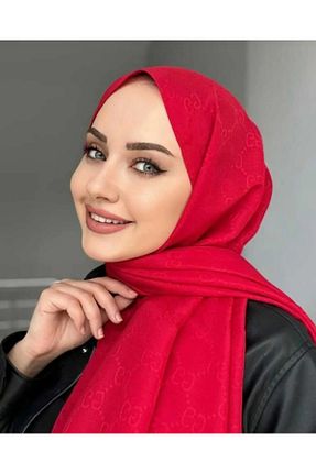 شال قرمز زنانه پنبه (نخی) کد 843595403