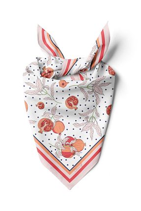 دستمال گردن قرمز زنانه پلی استر DSCARF - کد 778394931