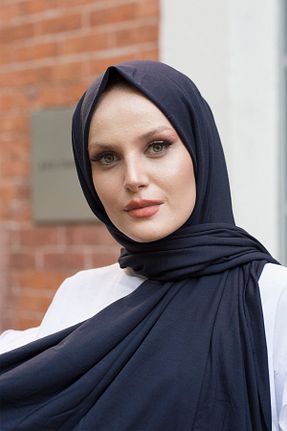 شال سرمه ای زنانه پلی استر Stella Eşarp - کد 157660549