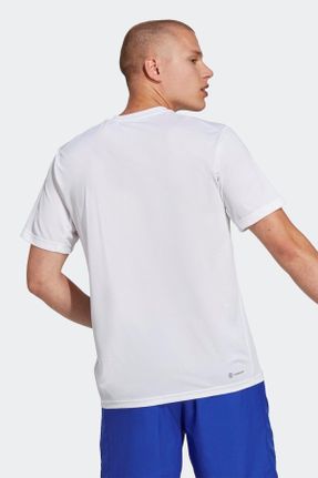 تی شرت سفید مردانه رگولار یقه گرد تکی کد 666733219