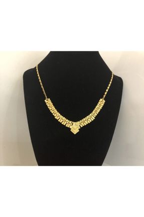 گردنبند جواهر طلائی زنانه روکش طلا کد 98750167