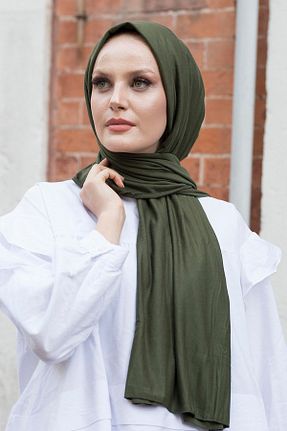 شال خاکی زنانه پلی استر Stella Eşarp - کد 157594967
