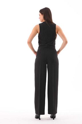 ست بالاتنه و پائین تنه مشکی زنانه بافتنی VOVSTYLE - کد 830372253