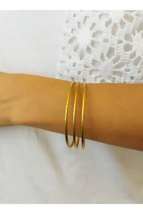 النگو طلائی زنانه 14 عیار Pelek Butik - کد 843794491