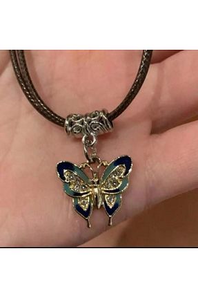 گردنبند جواهر مشکی زنانه روکش نقره romwe - کد 843793753