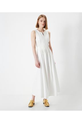 لباس سفید زنانه بافتنی فرم فیت کد 808324096