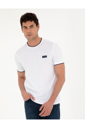 تی شرت سفید مردانه اسلیم فیت کد 833218641