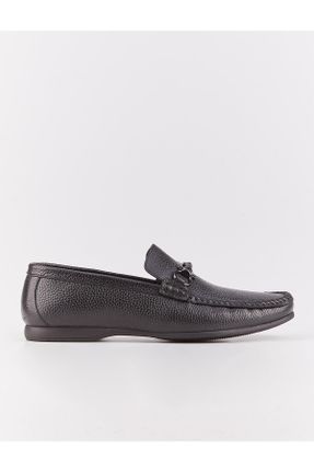 کفش کژوال مشکی مردانه چرم طبیعی پاشنه کوتاه ( 4 - 1 cm ) پاشنه ساده کد 1893001