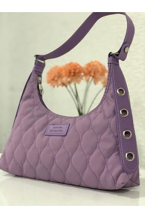 کیف دوشی بنفش زنانه چرم مصنوعی Moda Ebva - کد 827698222
