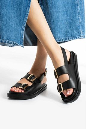 صندل مشکی زنانه پاشنه کوتاه (1 - 4 سانتی متر) diya shoes - کد 843852286