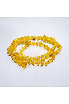 گردنبند جواهر زرد زنانه سنگ طبیعی HicazTesbihcilik - کد 843413034