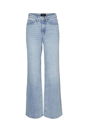 شلوار جین آبی زنانه پاچه گشاد Vero Moda - کد 843218633