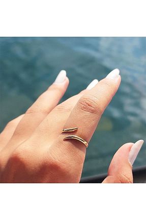 انگشتر نقره زرد زنانه 925 عیار FasekGold - کد 472461539