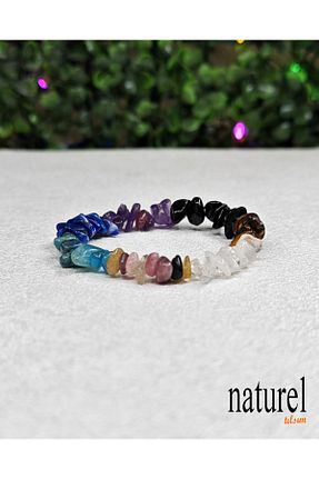 دستبند جواهر سبز زنانه سنگ طبیعی Naturel Tılsım - کد 278030085