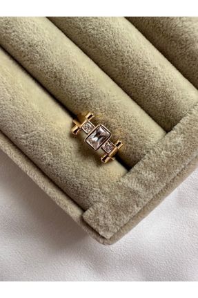 انگشتر جواهر طلائی زنانه روکش طلا کد 706472254