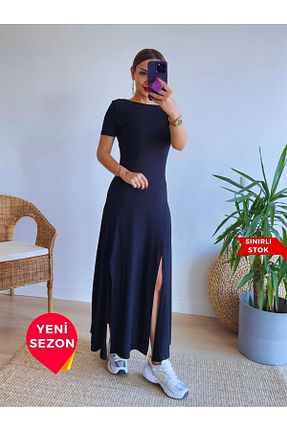 لباس مشکی زنانه بافتنی StilVibe - کد 841087010