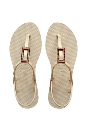 دمپائی بژ زنانه پاشنه تخت Havaianas - کد 843492671