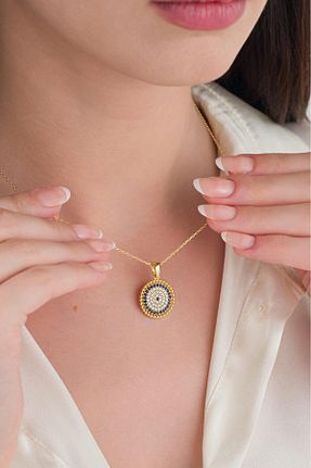 گردنبند نقره طلائی زنانه 925 عیار Tmt Silver - کد 843561044