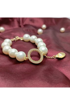 دستبند جواهر طلائی زنانه روکش طلا کد 823967248