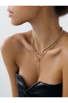 گردنبند جواهر طلائی زنانه کد 841990499