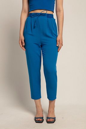 شلوار آبی زنانه کتان Suzi butik - کد 843097036