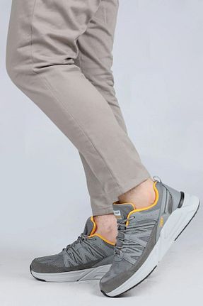 کفش پیاده روی طوسی مردانه میکروفیبر Jump - کد 755683672
