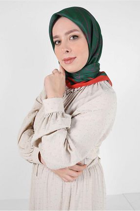 روسری قرمز پلی استر Alvina - کد 817771960