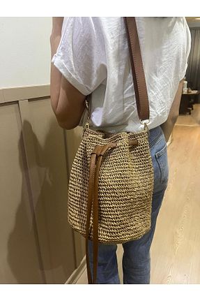 کیف مجلسی قهوه ای زنانه پارچه ای Rüya Dizayn - کد 828280736