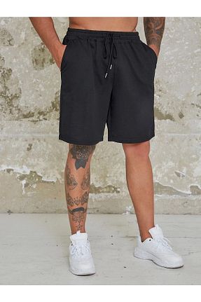 شلوارک و برمودا مشکی مردانه Straight DAXİS Sportwear Company - کد 337080906