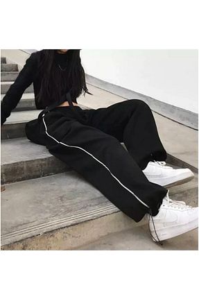 شلوار کرمگن مشکی زنانه Relaxed FRESSO - کد 843690904