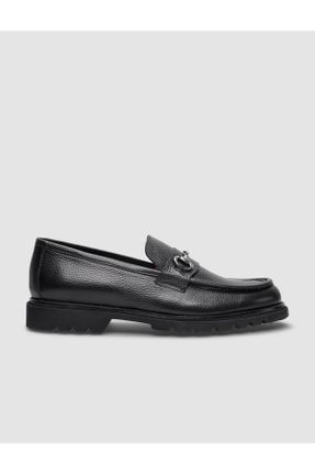 کفش کژوال مشکی مردانه چرم طبیعی پاشنه کوتاه ( 4 - 1 cm ) پاشنه ساده کد 819577881