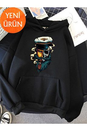 سوئیشرت نارنجی زنانه چاپی BOHEMGİYİM - کد 761574171