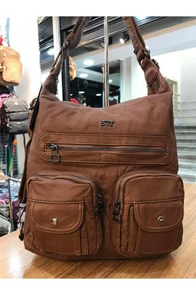کوله پشتی قهوه ای زنانه پلی اورتان 571 Collections Çanta - کد 843752969