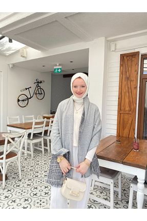شال طوسی زنانه PANO - کد 826574810