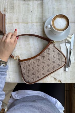 کیف دوشی قهوه ای زنانه پارچه نساجی کد 747888796