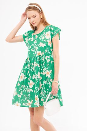 لباس سبز زنانه بافتنی رگولار کد 843801817